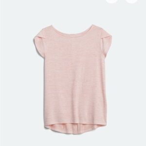 Market & Spruce Blush Striped Short Sleeve Top